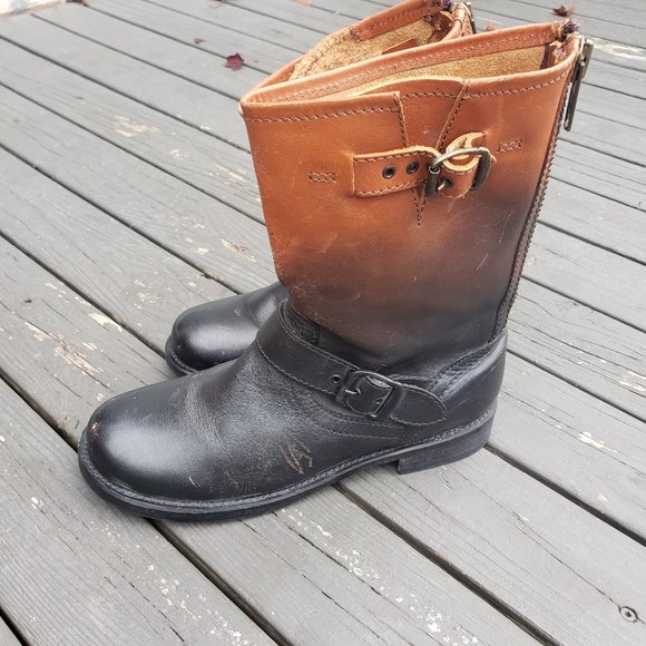 Gorgeous Leather Western Grunge Boot - Picture 2 of 8